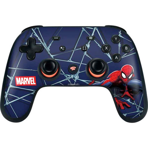 Marvel Spiderman Crawling Spiderman Google Stadia Controller Skin